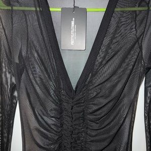 Pretty Little Thing black dress